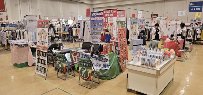 神戸の伊藤忠ファミリーフェアに出店したエスコルテーゼのインソール催事会場